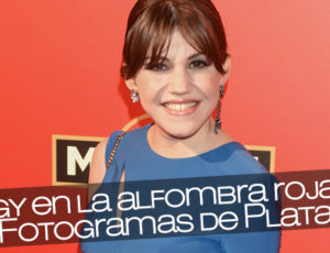 Angy en la alfombra roja de los Fotogramas de Plata 2015